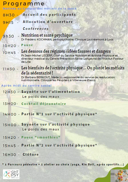 Programme journée nutrition santé 2023