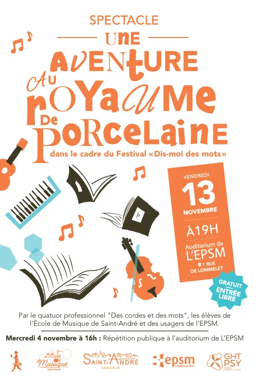 affiche du concert "au royaume de procelaine"