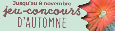 Concours Automne Jardins à vivre Bannière