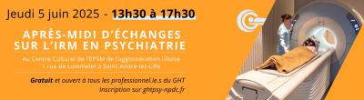 Après-midi d'échanges sur l'IRM en psychiatrie - 2025 bandeau GHT